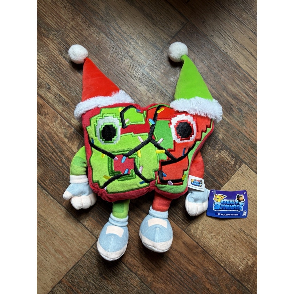 Steal A Brainrot Festive 67 Plush (2026) New With Tag 6 7 -